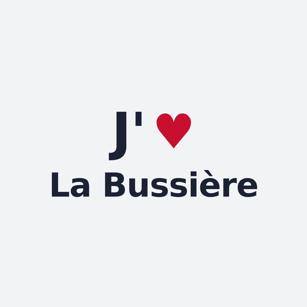Poster personnalisé La Bussière — design J'aime La Bussière