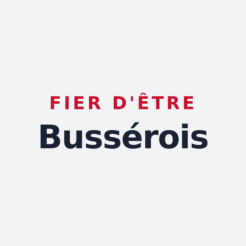 Poster « Fier d'être Bussérois » — design pour La Bussière