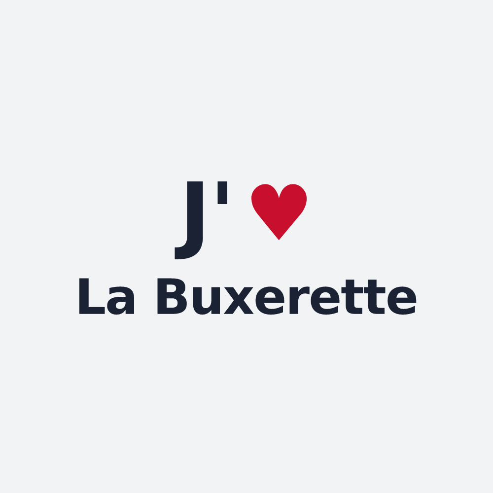 Poster personnalisé La Buxerette — design J'aime La Buxerette