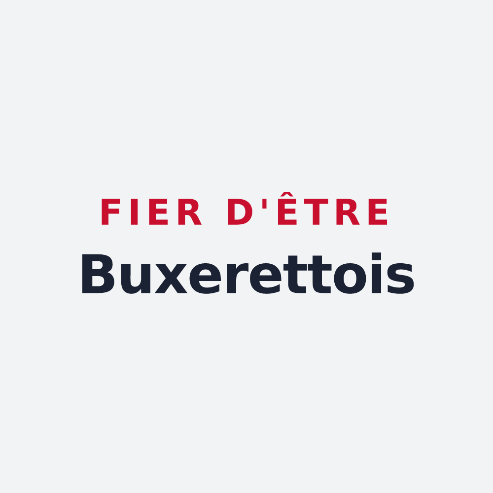Poster « Fier d'être Buxerettois » — design pour La Buxerette