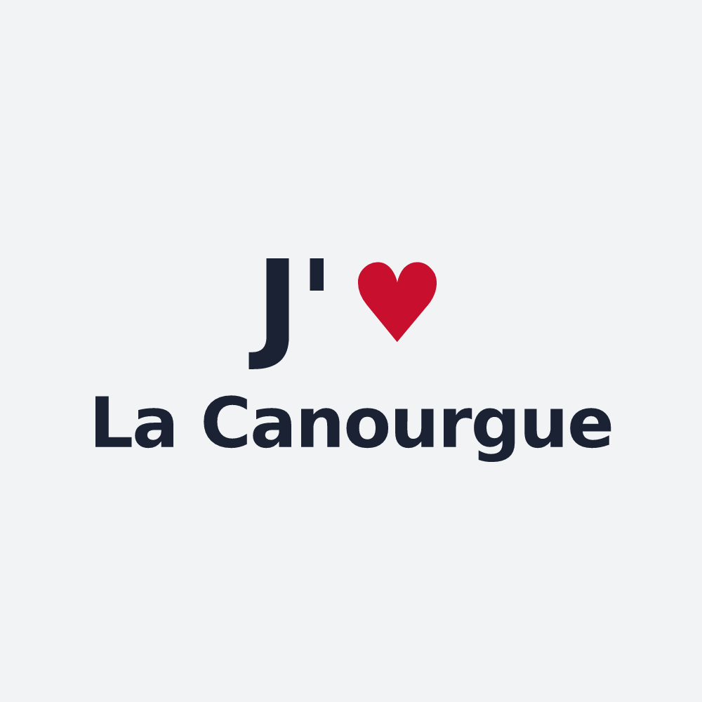 Poster personnalisé La Canourgue — design J'aime La Canourgue