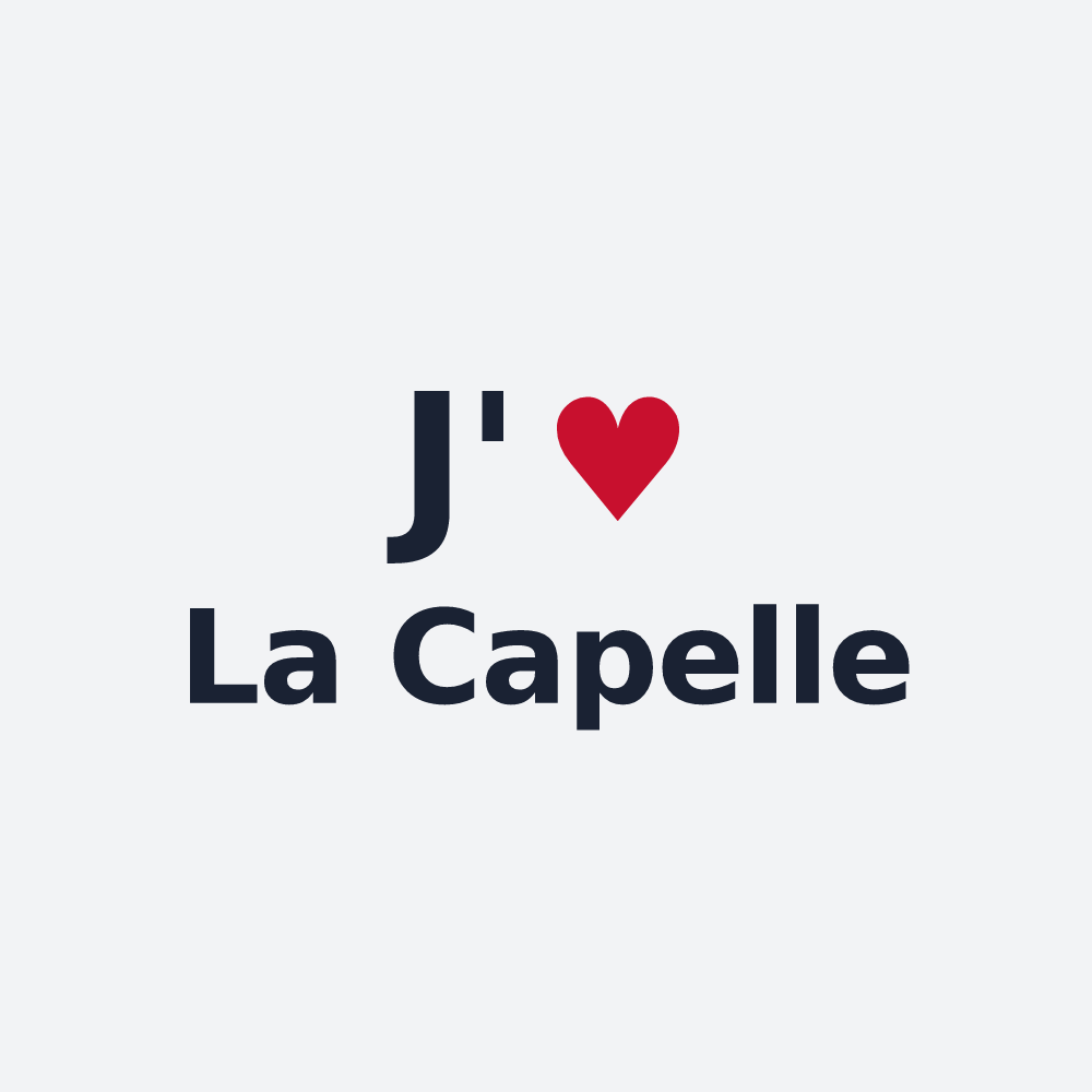 Poster personnalisé La Capelle — design J'aime La Capelle