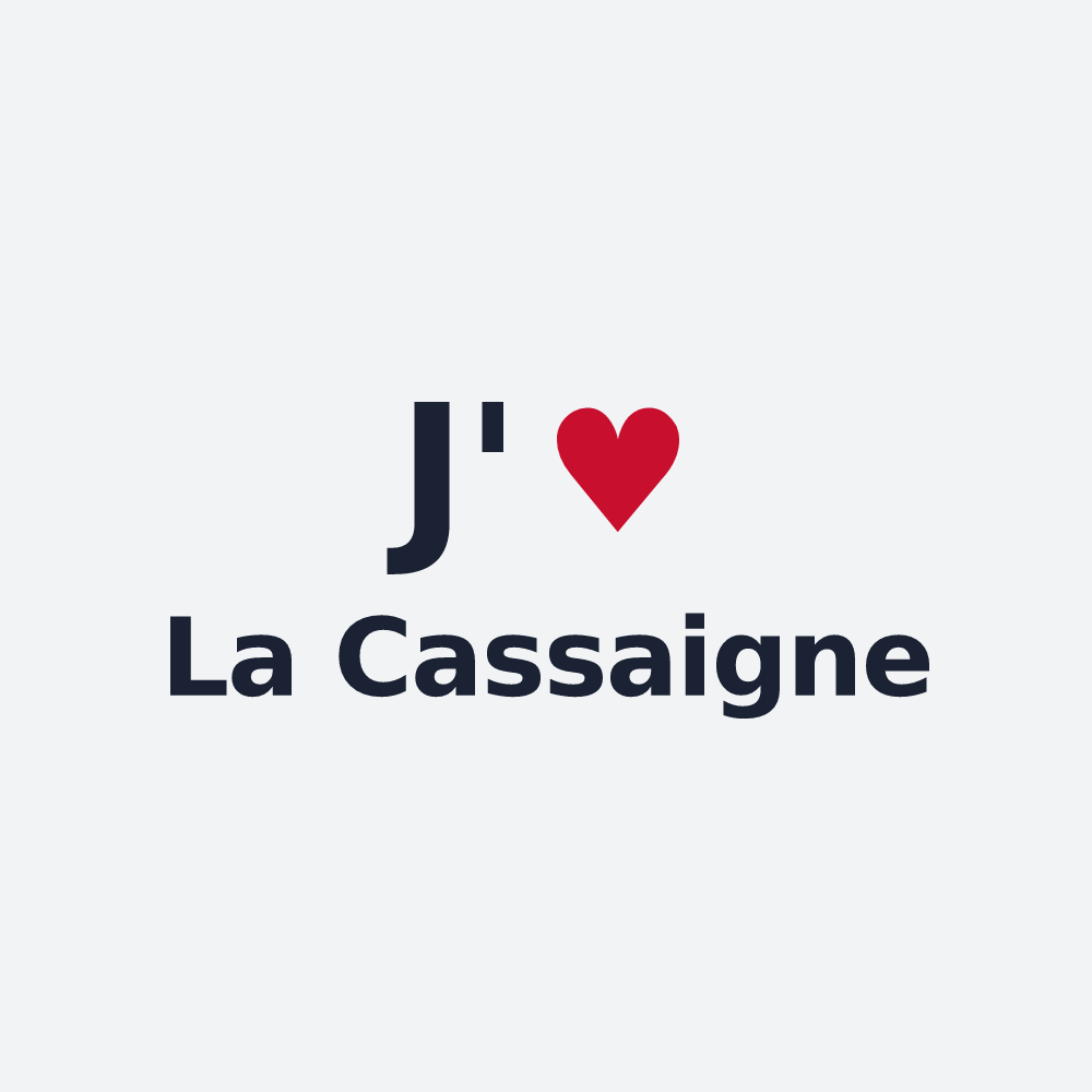 Poster personnalisé La Cassaigne — design J'aime La Cassaigne