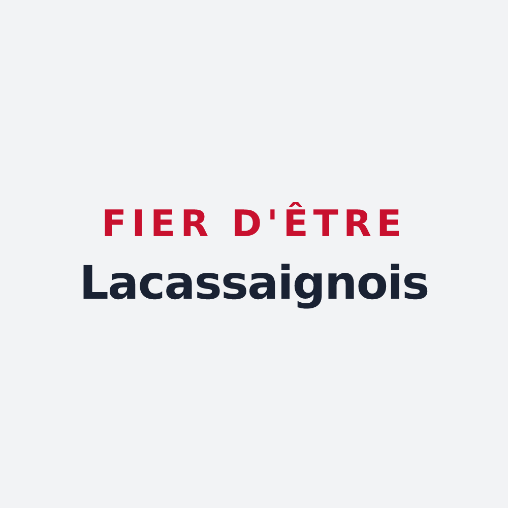 Poster « Fier d'être Lacassaignois » — design pour La Cassaigne