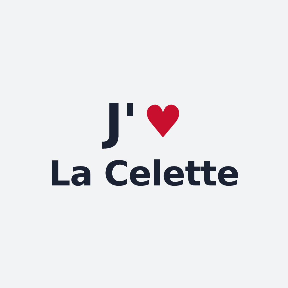 Poster personnalisé La Celette — design J'aime La Celette