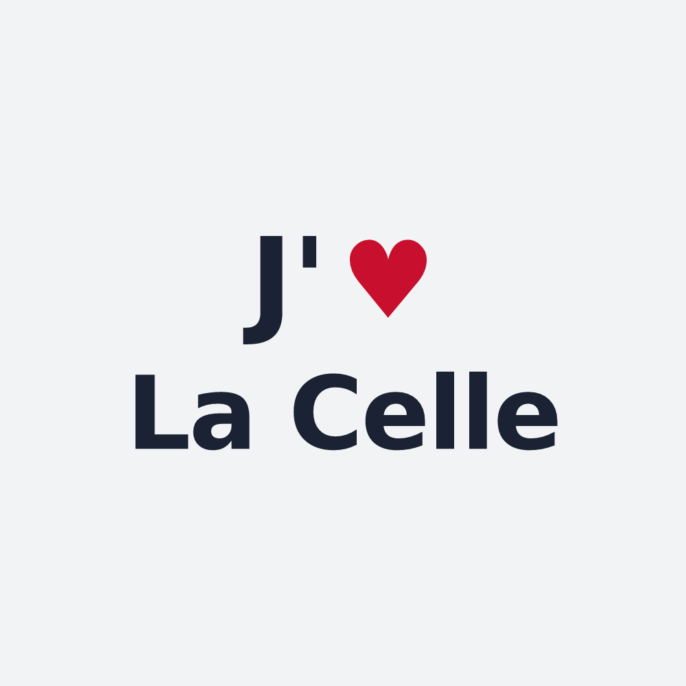 Poster personnalisé La Celle — design J'aime La Celle