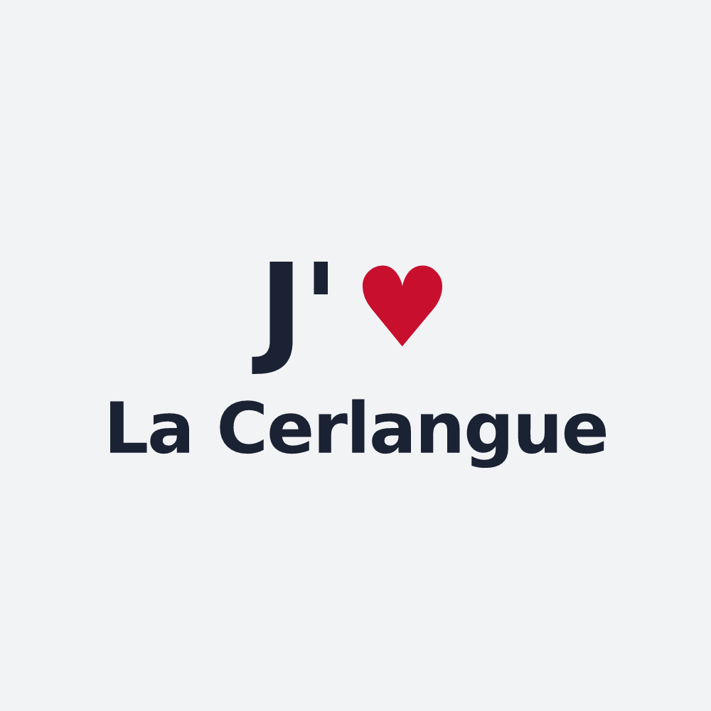Poster personnalisé La Cerlangue — design J'aime La Cerlangue