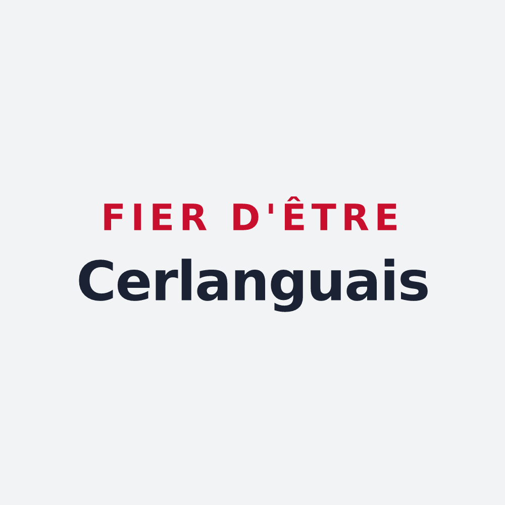 Poster « Fier d'être Cerlanguais » — design pour La Cerlangue