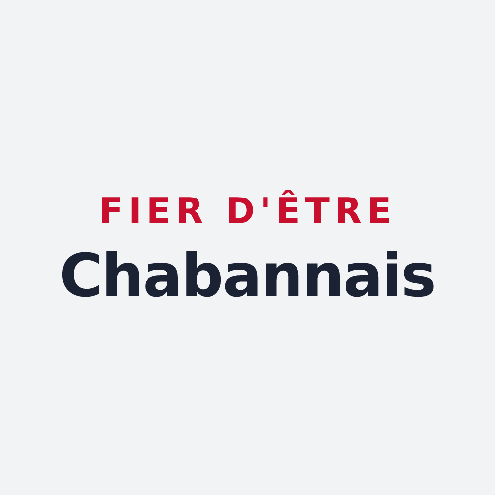 Poster « Fier d'être Chabannais » — design pour La Chabanne