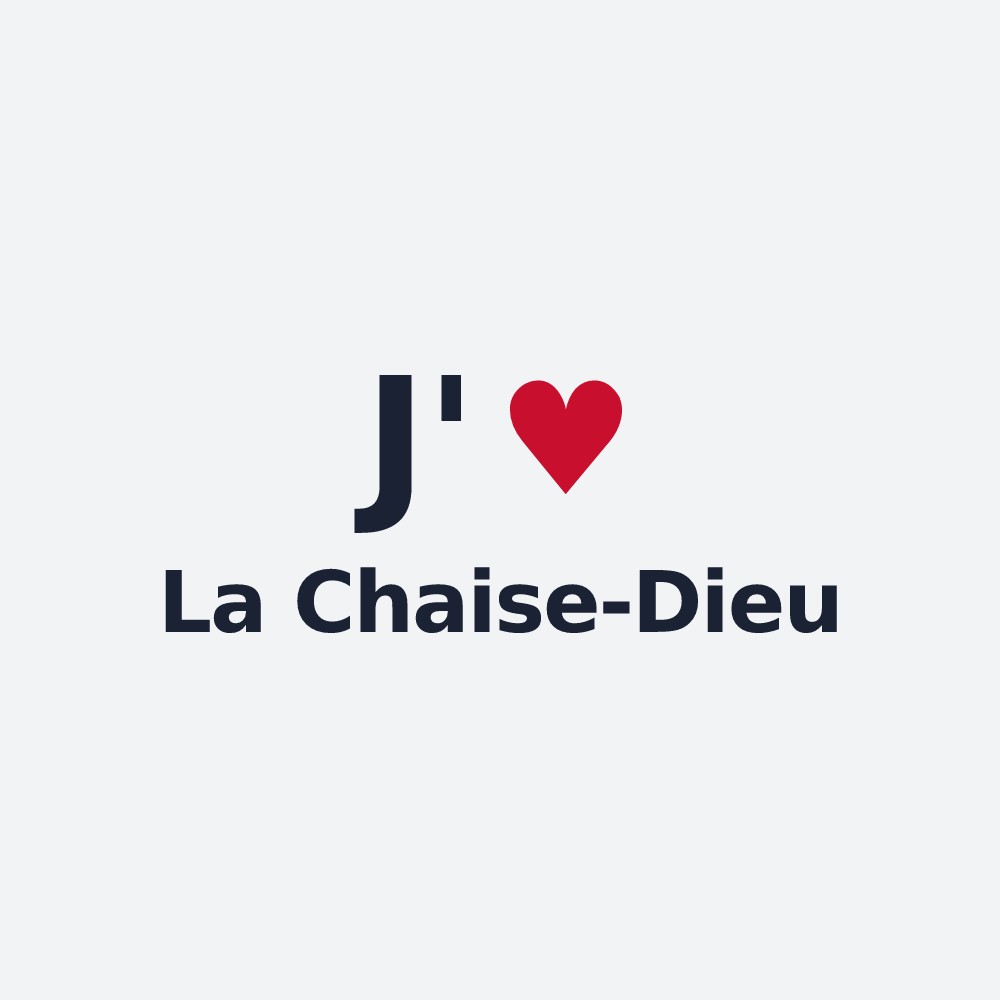 Poster personnalisé La Chaise-Dieu — design J'aime La Chaise-Dieu