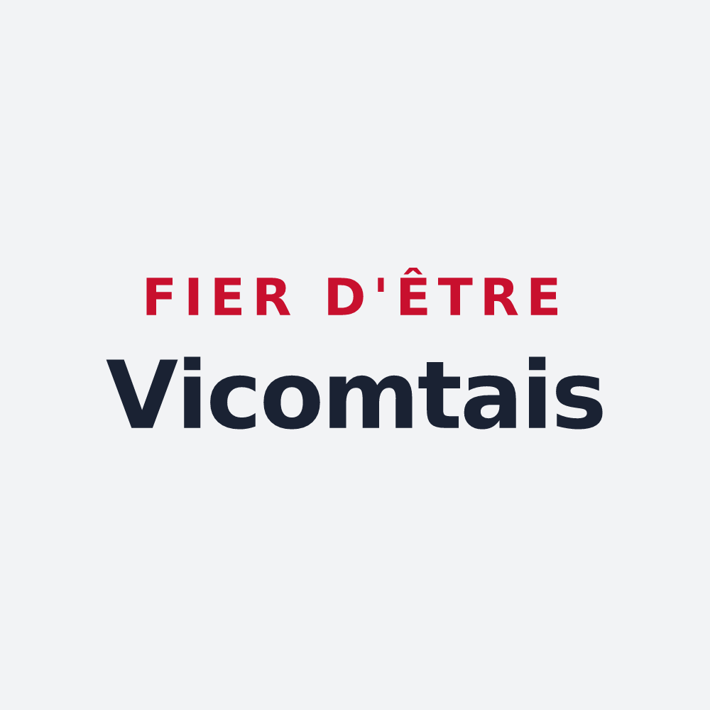 Poster « Fier d'être Vicomtais » — design pour La Chaize-le-Vicomte