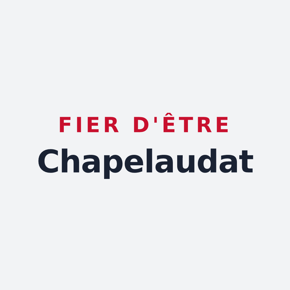 Poster « Fier d'être Chapelaudat » — design pour La Chapelaude