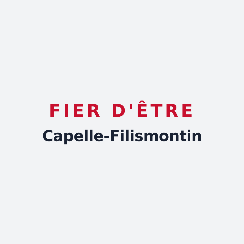 Poster « Fier d'être Capelle-Filismontin » — design pour La Chapelle-aux-Filtzméens