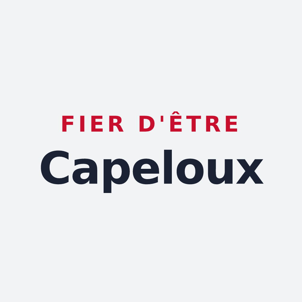 Poster « Fier d'être Capeloux » — design pour La Chapelle-aux-Saints