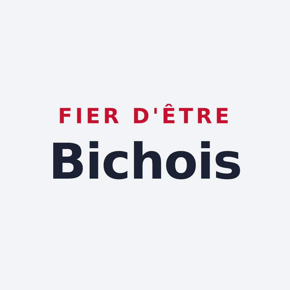 Poster « Fier d'être Bichois » — design pour La Chapelle-Biche