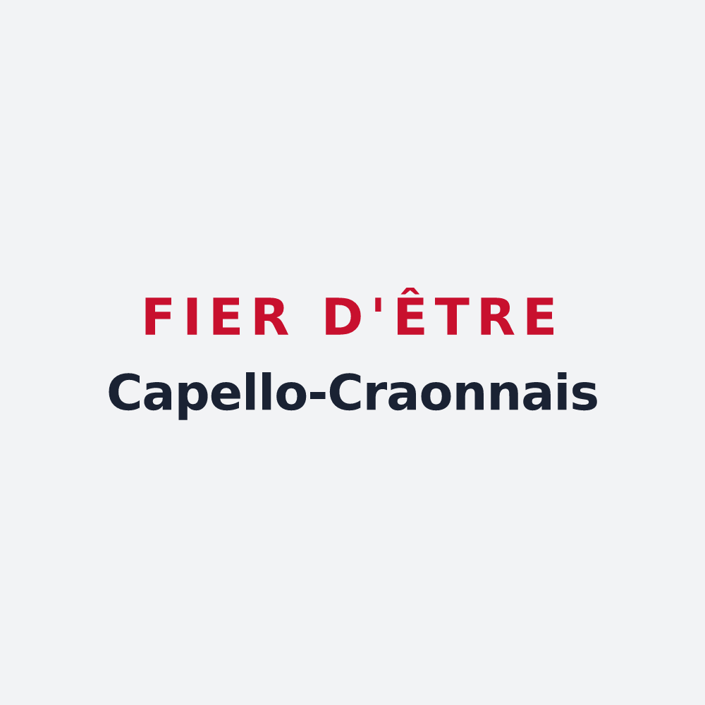 Poster « Fier d'être Capello-Craonnais » — design pour La Chapelle-Craonnaise