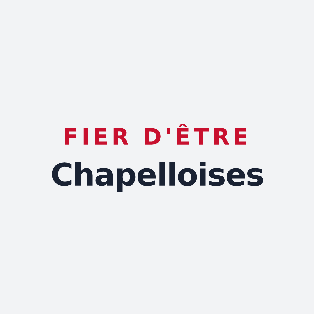 Poster « Fier d'être Chapelloises » — design pour La Chapelle-d'Armentières