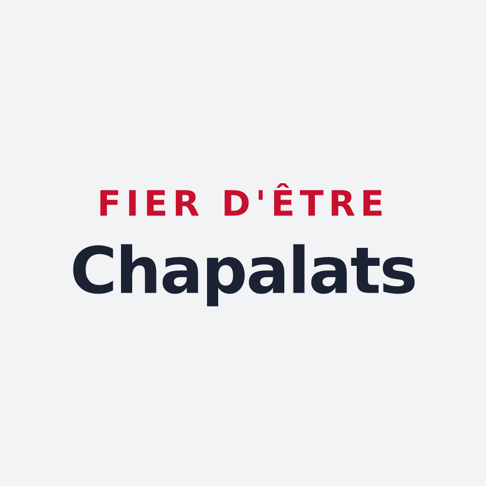 Poster « Fier d'être Chapalats » — design pour La Chapelle-de-Bragny