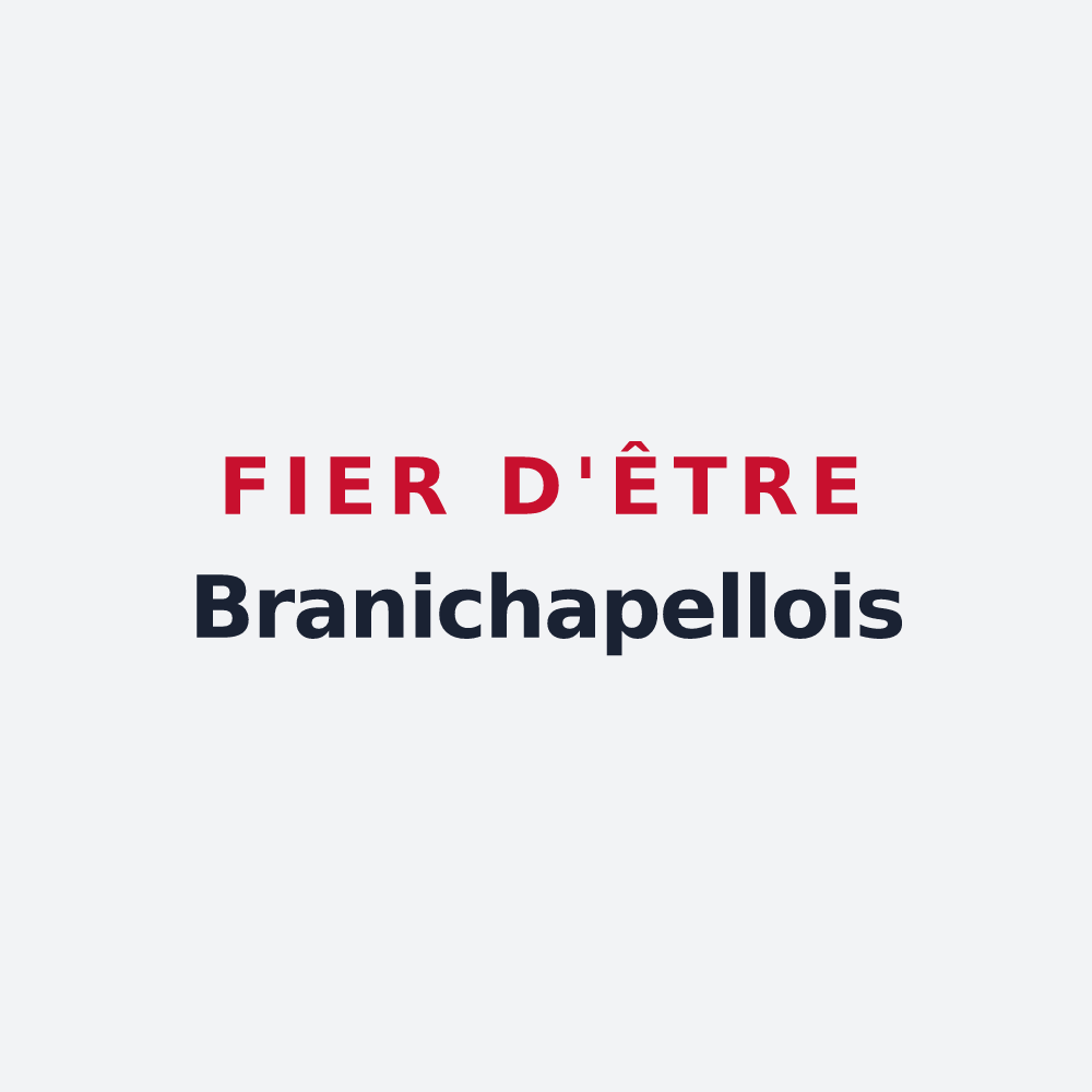 Poster « Fier d'être Branichapellois » — design pour La Chapelle-de-Brain