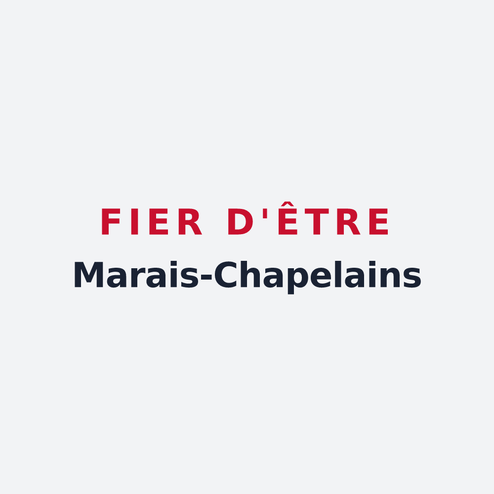 Poster « Fier d'être Marais-Chapelains » — design pour La Chapelle-des-Marais