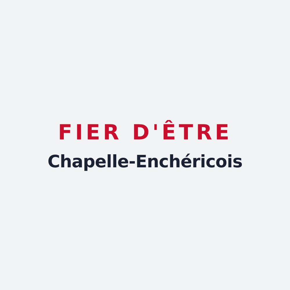Poster « Fier d'être Chapelle-Enchéricois » — design pour La Chapelle-Enchérie