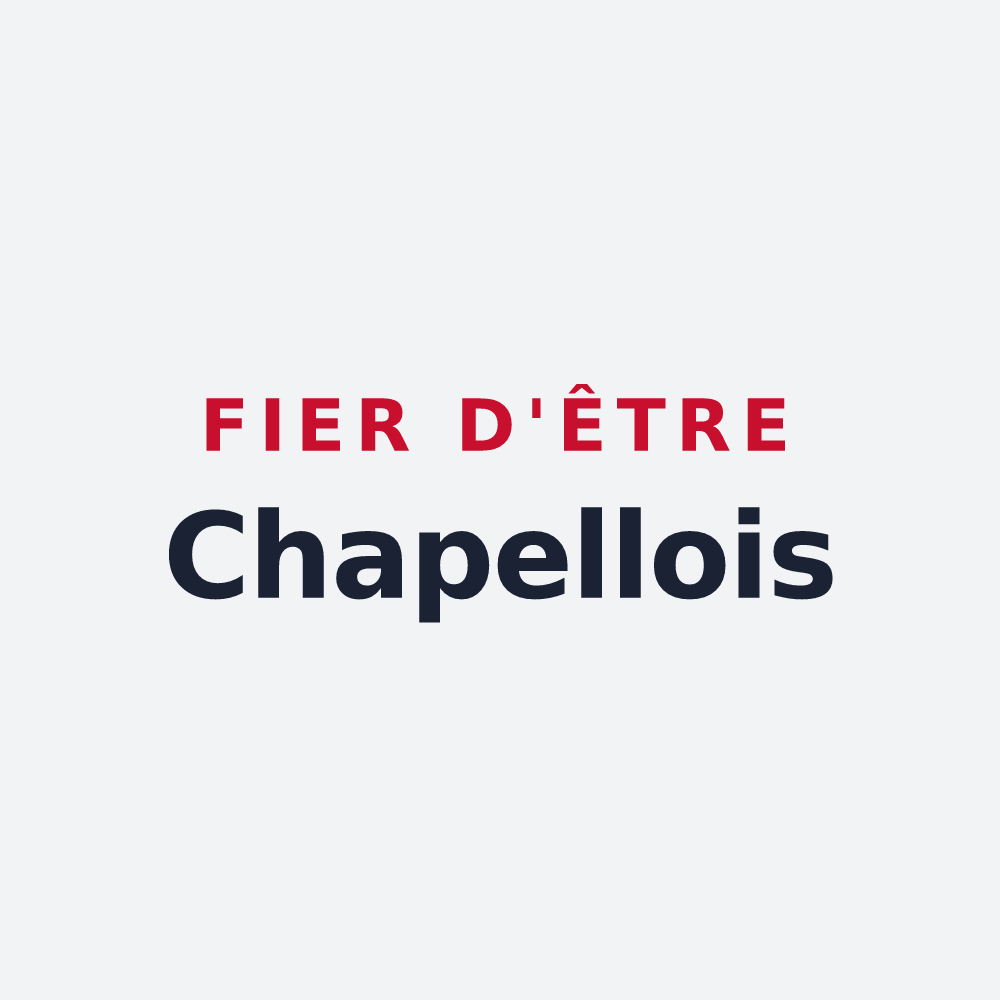 Poster « Fier d'être Chapellois » — design pour La Chapelle-Faucher