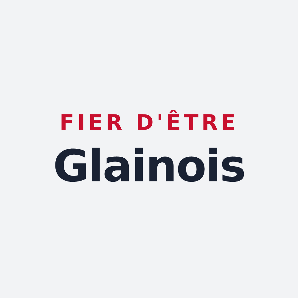 Poster « Fier d'être Glainois » — design pour La Chapelle-Glain