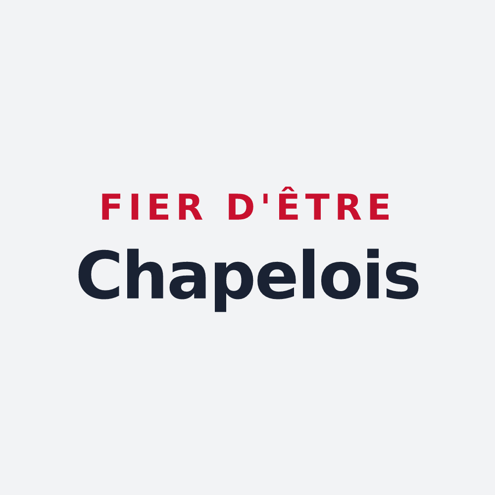 Poster « Fier d'être Chapelois » — design pour La Chapelle-Hermier