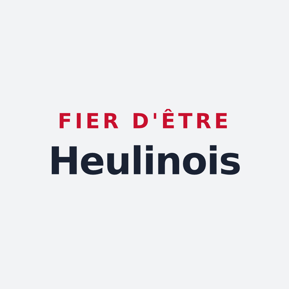 Poster « Fier d'être Heulinois » — design pour La Chapelle-Heulin