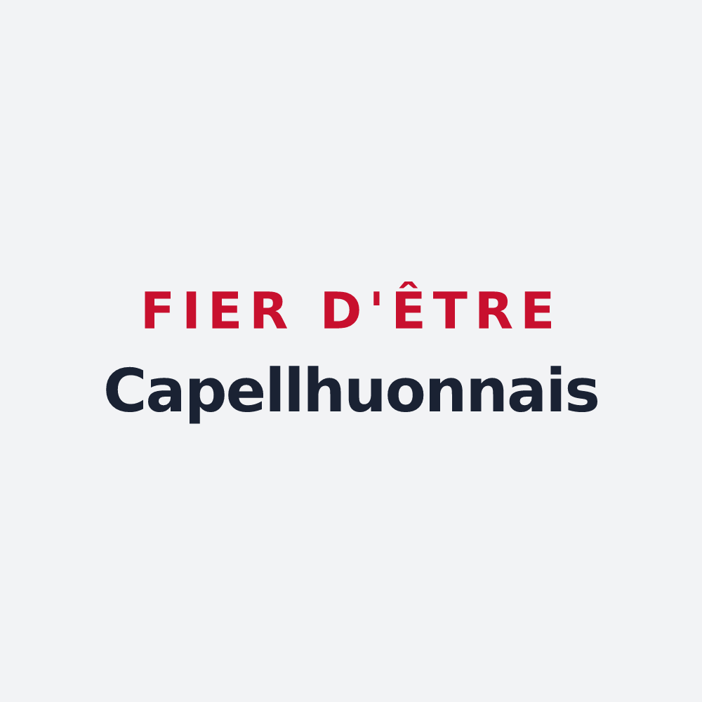 Poster « Fier d'être Capellhuonnais » — design pour La Chapelle-Huon
