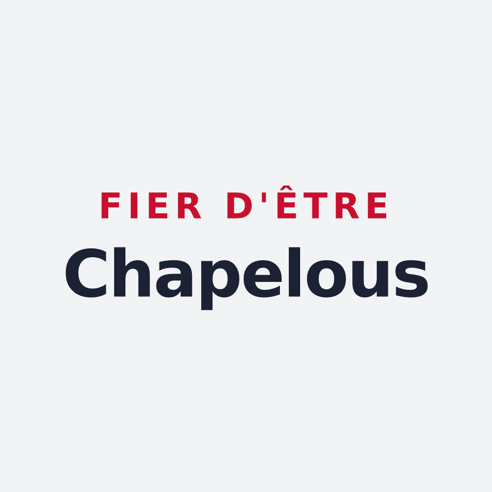 Poster « Fier d'être Chapelous » — design pour La Chapelle-Laurent
