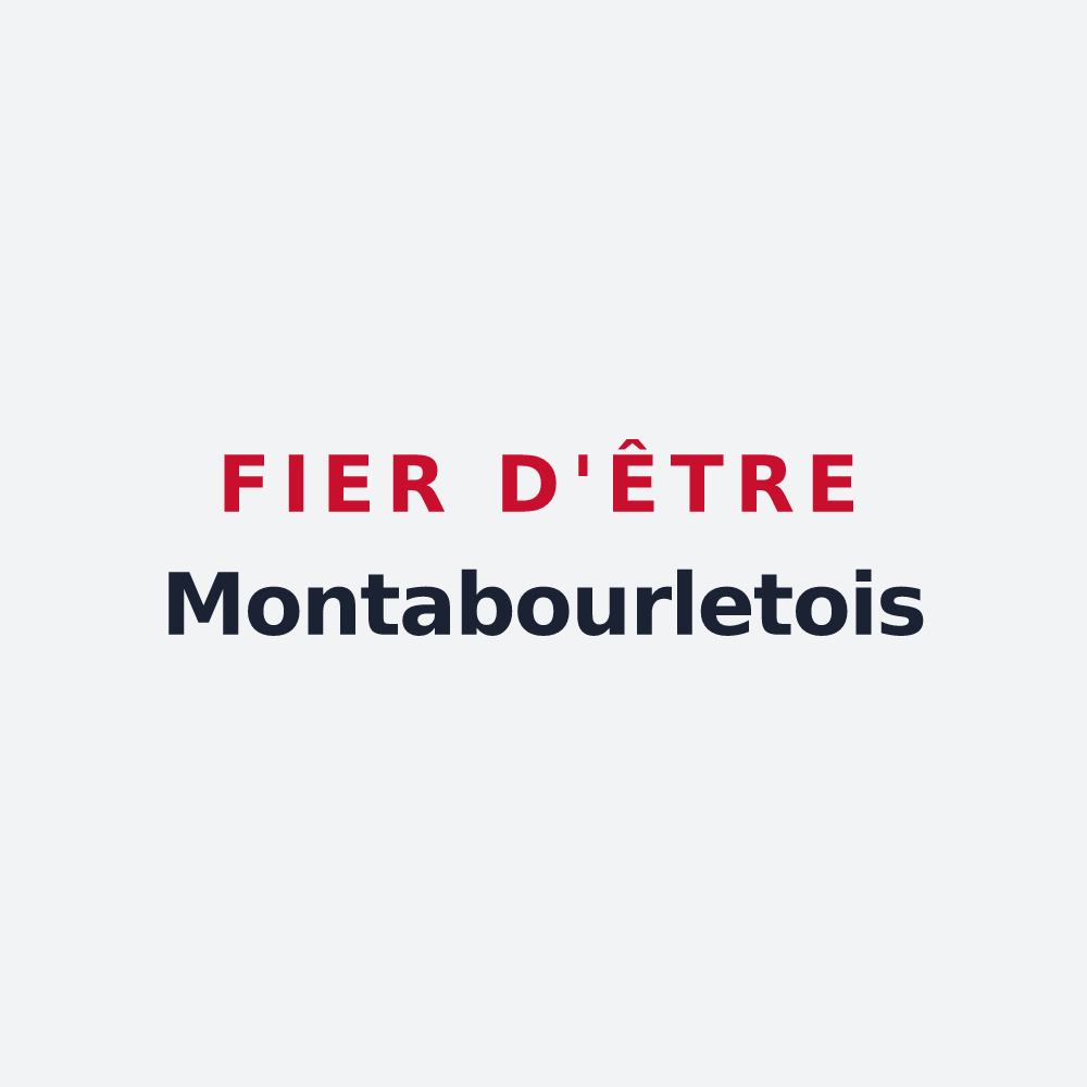 Poster « Fier d'être Montabourletois » — design pour La Chapelle-Montabourlet