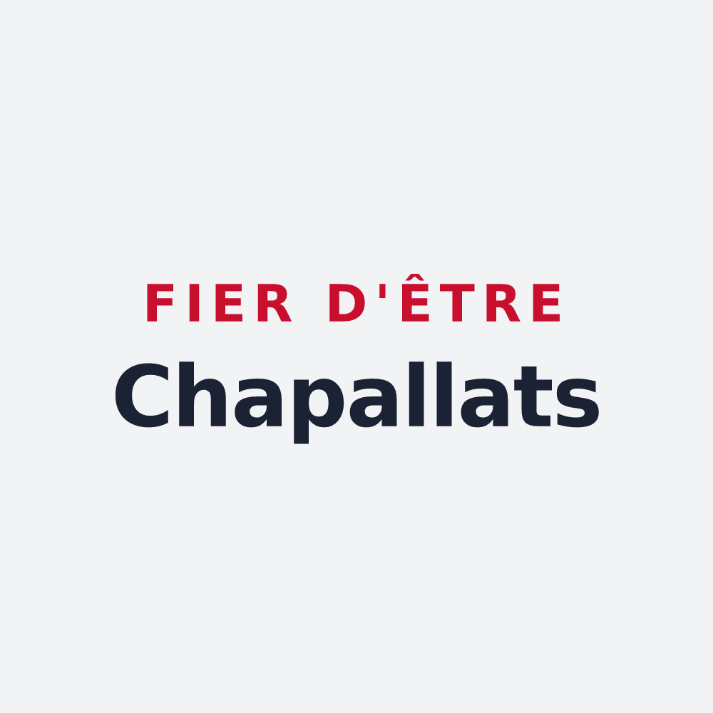 Poster « Fier d'être Chapallats » — design pour La Chapelle-Naude
