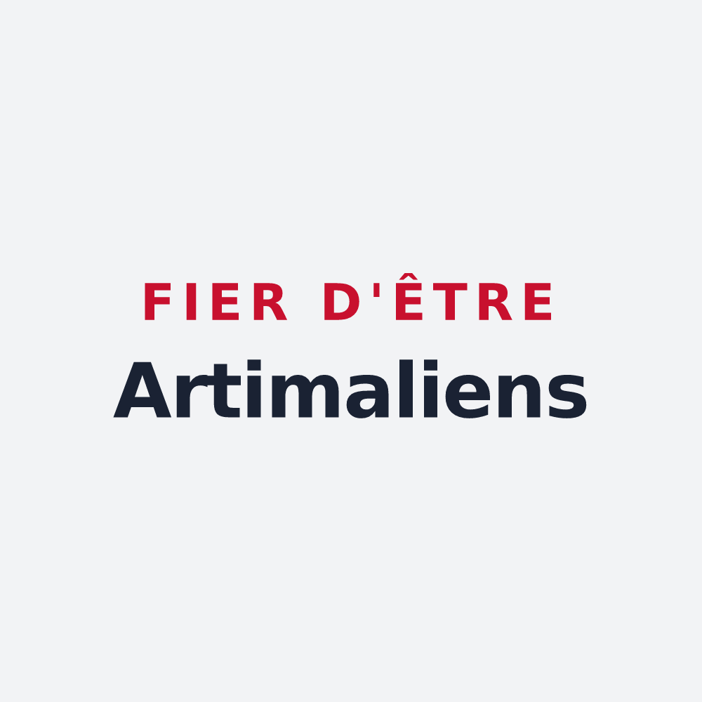 Poster « Fier d'être Artimaliens » — design pour La Chapelle-Orthemale