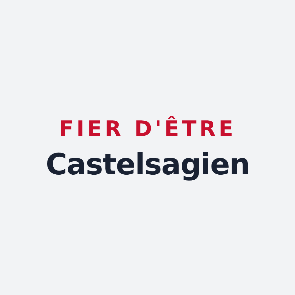 Poster « Fier d'être Castelsagien » — design pour La Chapelle-près-Sées