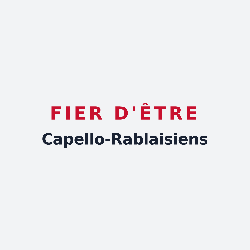 Poster « Fier d'être Capello-Rablaisiens » — design pour La Chapelle-Rablais