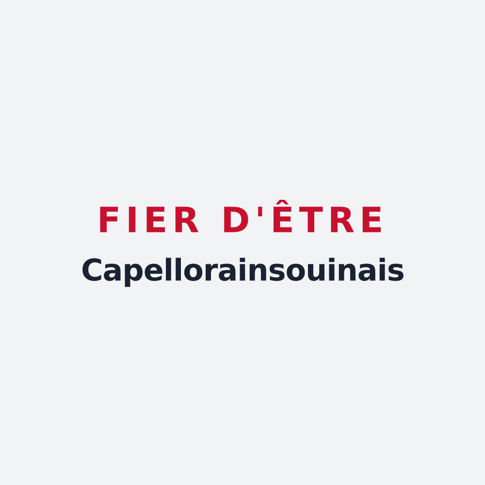 Poster « Fier d'être Capellorainsouinais » — design pour La Chapelle-Rainsouin