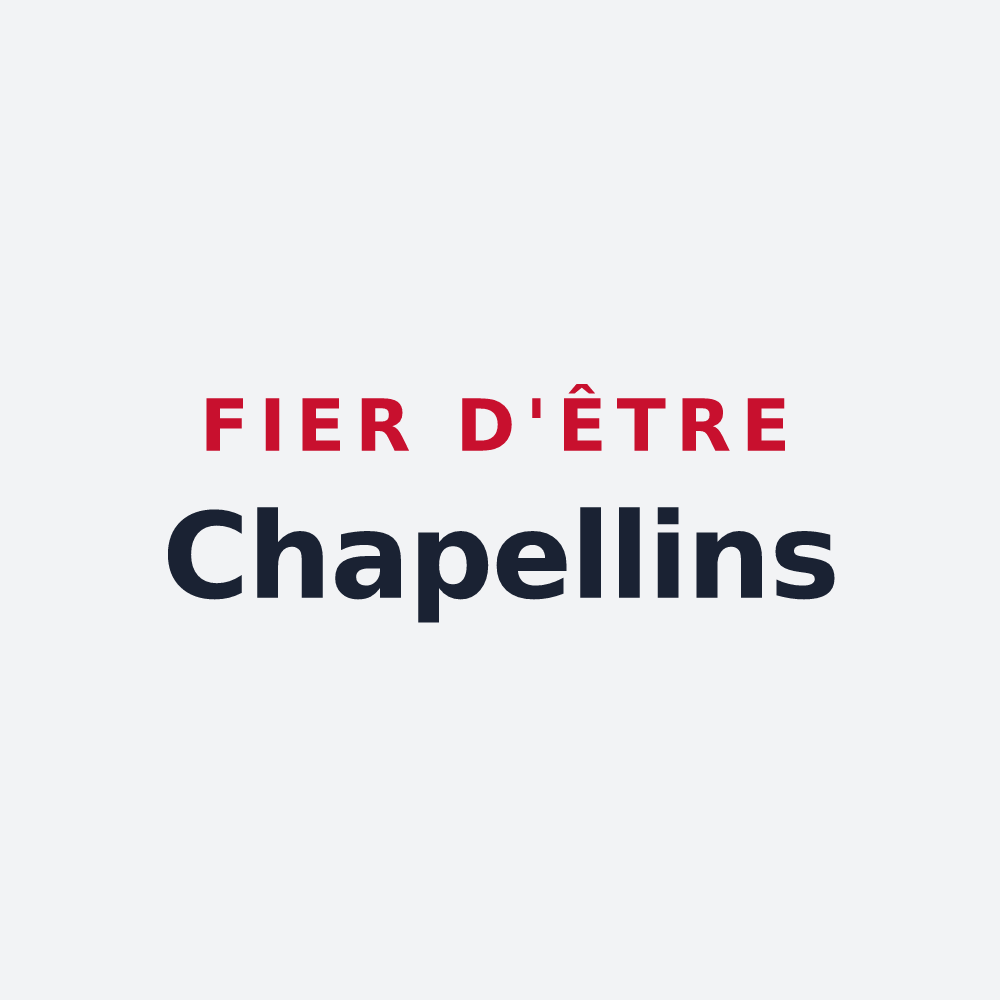 Poster « Fier d'être Chapellins » — design pour La Chapelle-Rambaud