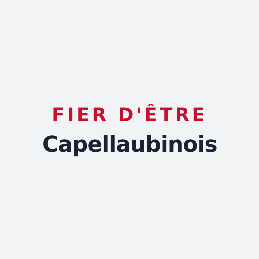 Poster « Fier d'être Capellaubinois » — design pour La Chapelle-Saint-Aubin