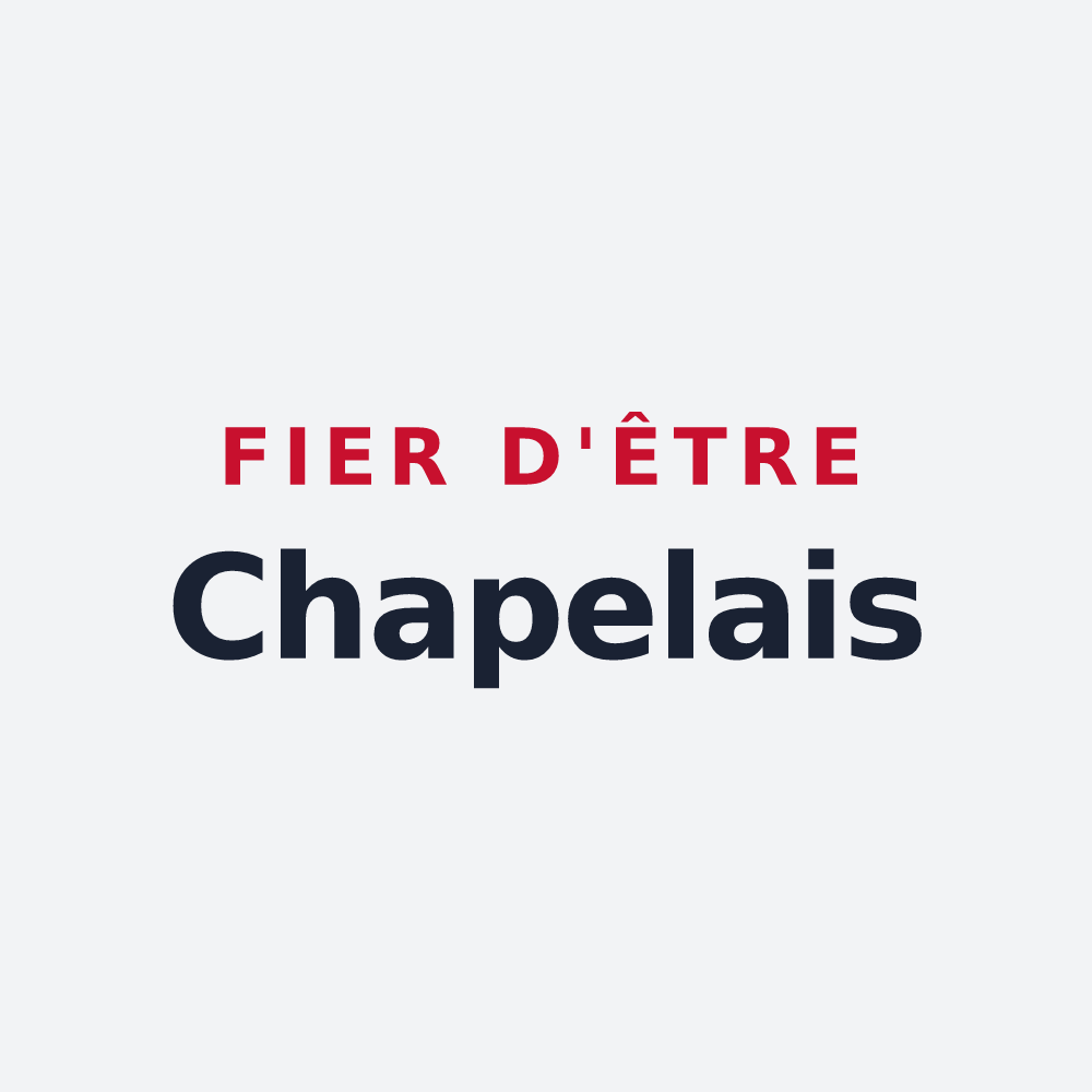 Poster « Fier d'être Chapelais » — design pour La Chapelle-Saint-Jean