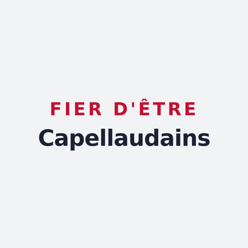 Poster « Fier d'être Capellaudains » — design pour La Chapelle-Saint-Laud