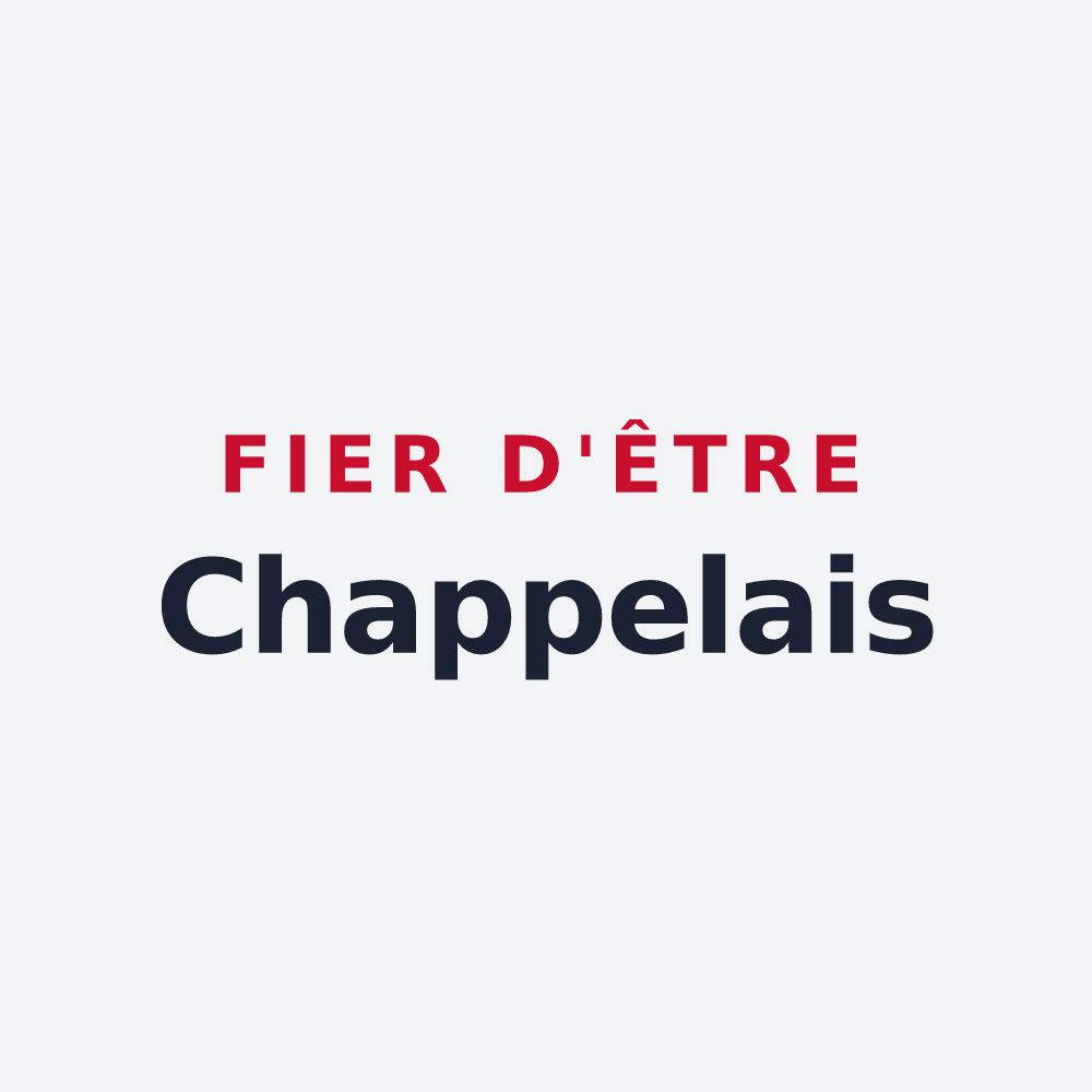 Poster « Fier d'être Chappelais » — design pour La Chapelle-Saint-Laurian