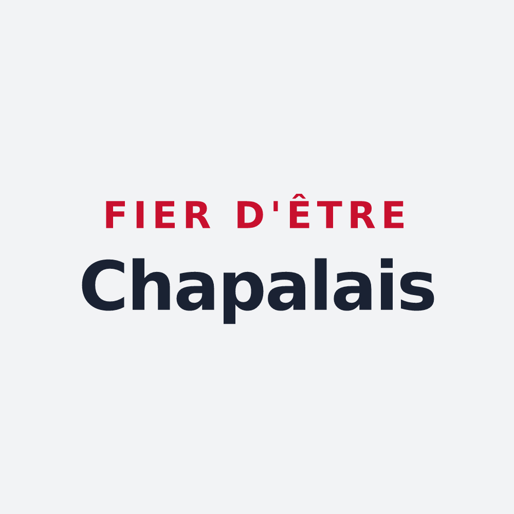 Poster « Fier d'être Chapalais » — design pour La Chapelle-Saint-Sauveur