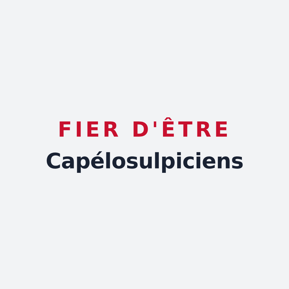 Poster « Fier d'être Capélosulpiciens » — design pour La Chapelle-Saint-Sulpice