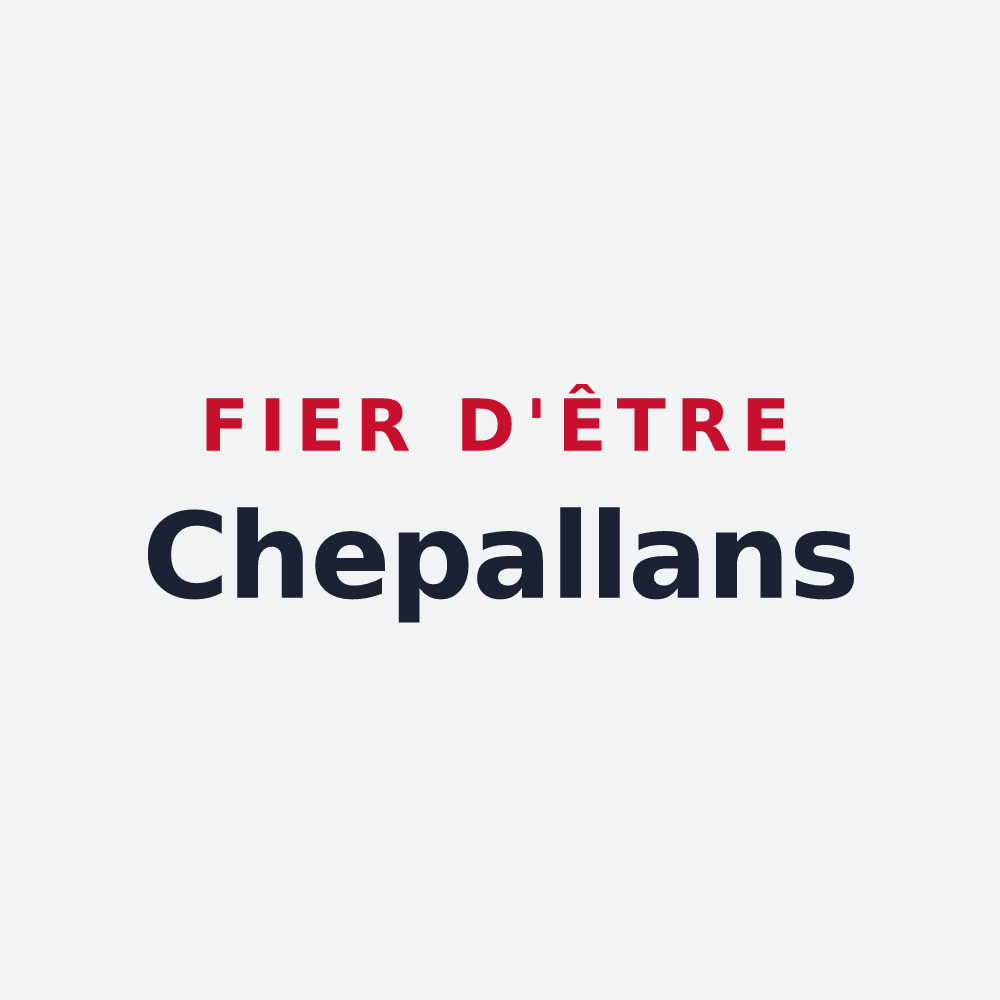 Poster « Fier d'être Chepallans » — design pour La Chapelle-sous-Brancion