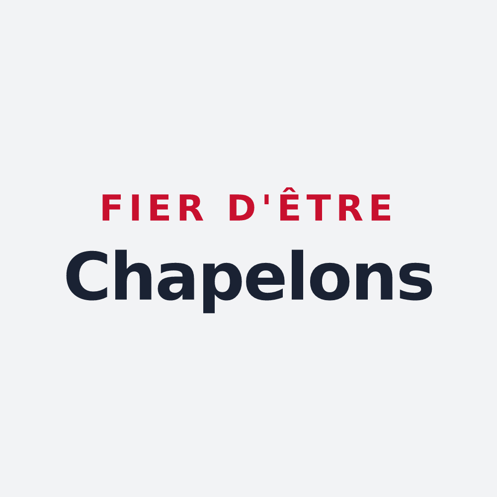 Poster « Fier d'être Chapelons » — design pour La Chapelle-sur-Loire