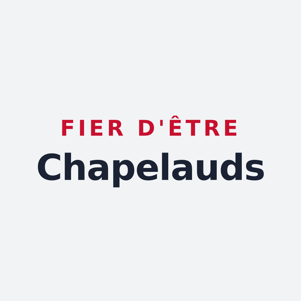 Poster « Fier d'être Chapelauds » — design pour La Chapelle-Taillefert