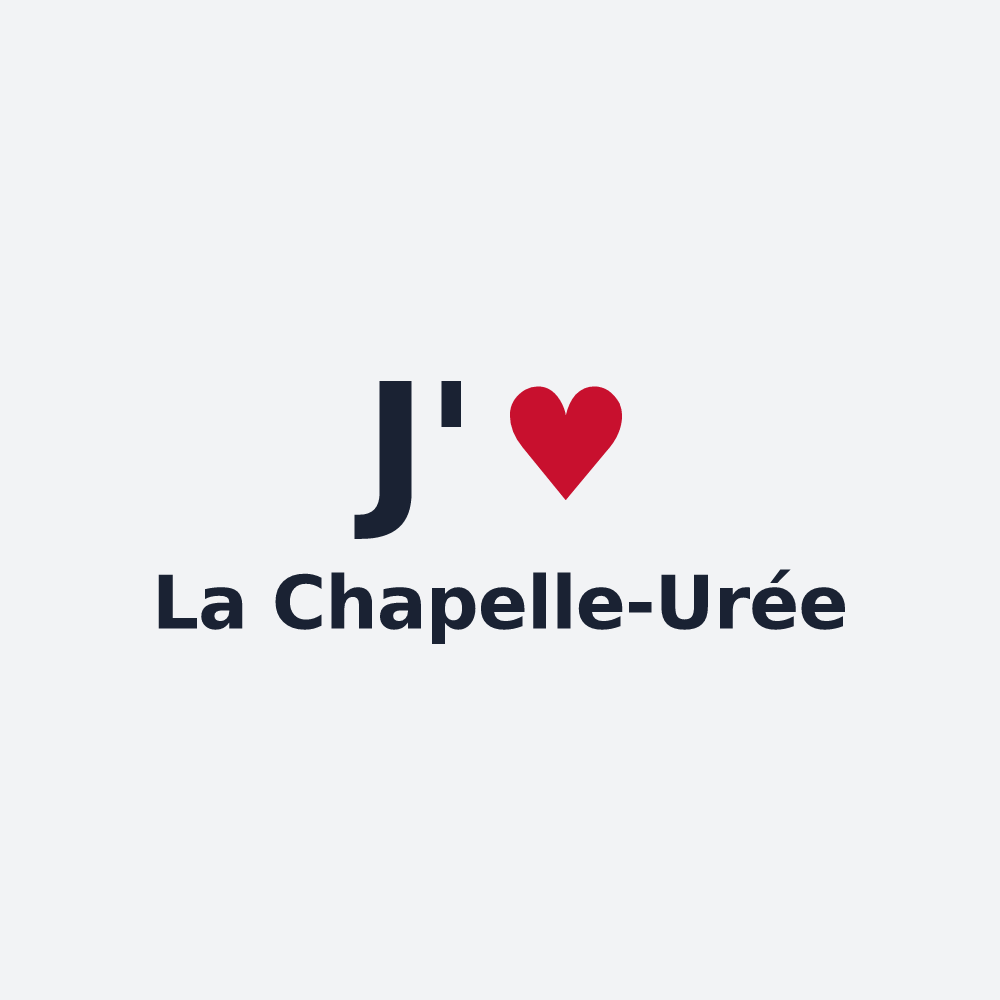 Poster personnalisé La Chapelle-Urée — design J'aime La Chapelle-Urée