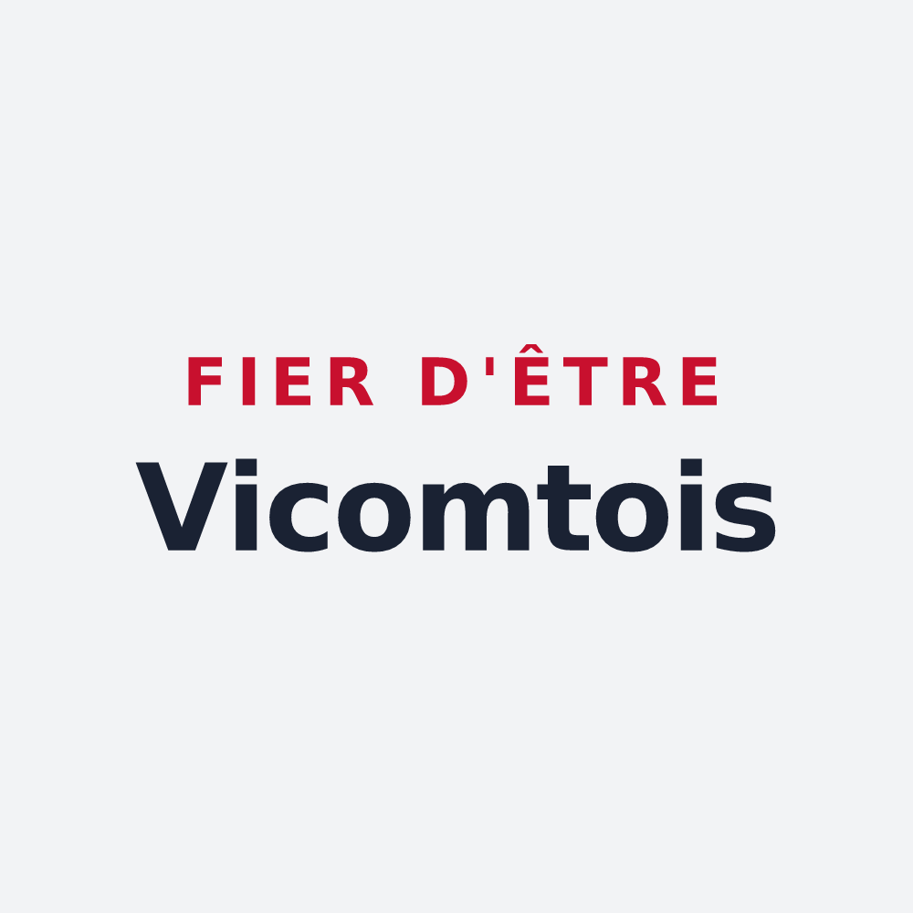 Poster « Fier d'être Vicomtois » — design pour La Chapelle-Vicomtesse