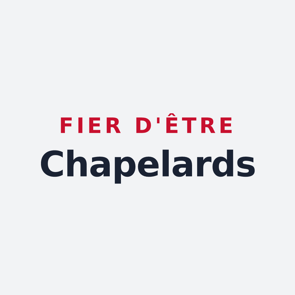 Poster « Fier d'être Chapelards » — design pour La Chapelle-Villars
